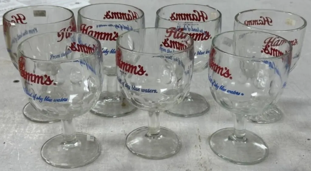 Hamm's Beer Glasses