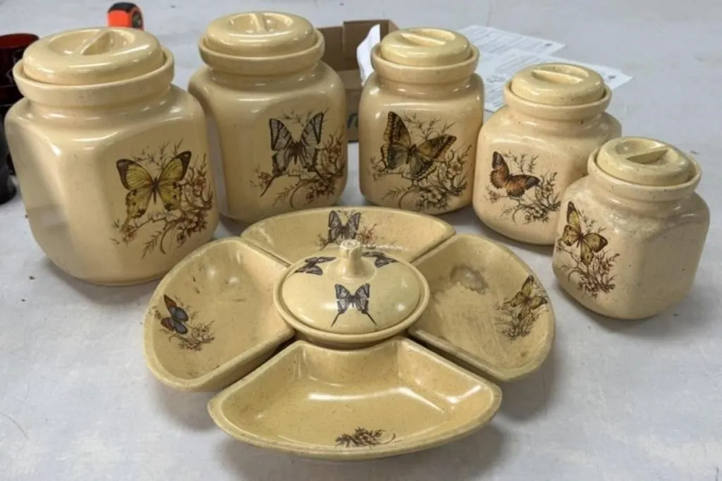 Treasure Craft Butterfly Canister Set