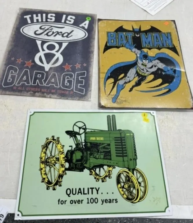 3 - Metal Signs
