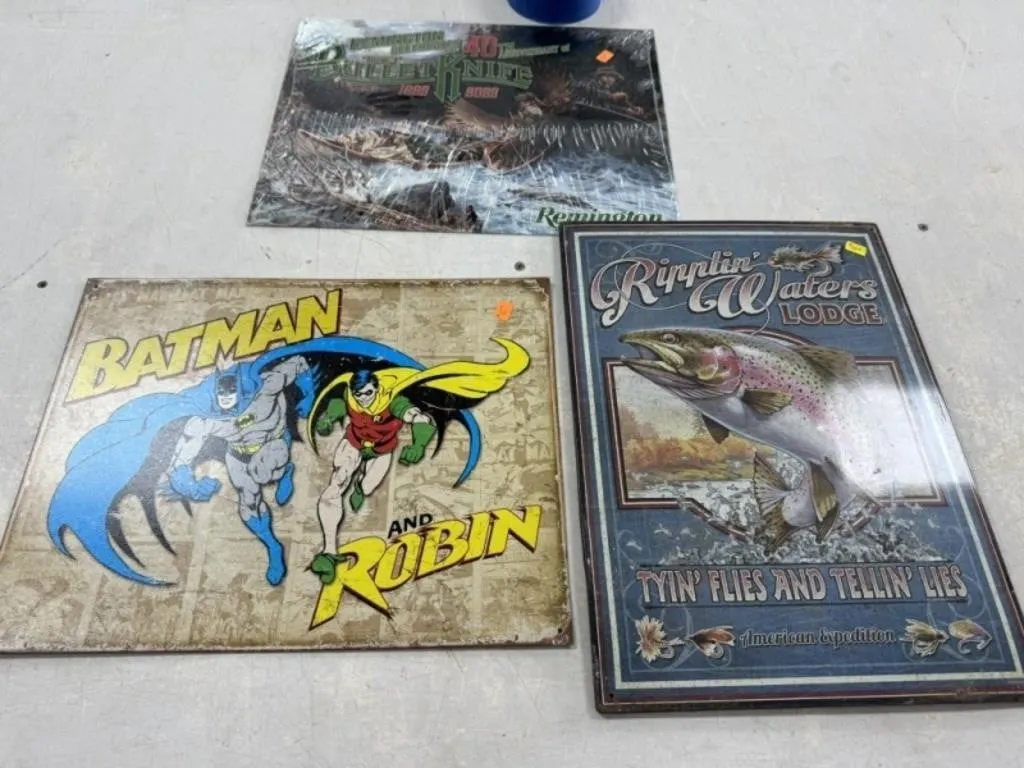 3 - Metal Signs