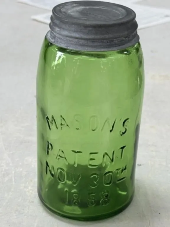 Mason Fruit Jar with Zinc Lid