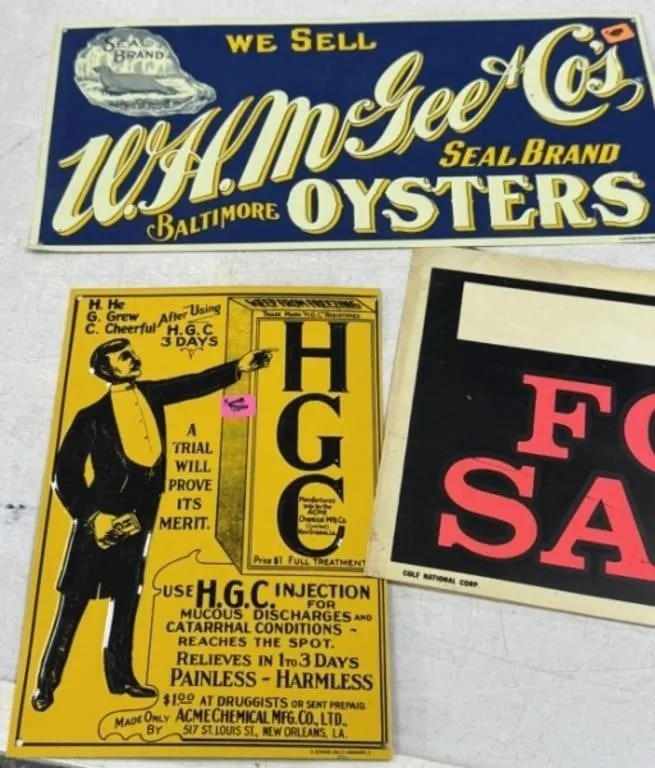 2 - Metal Signs