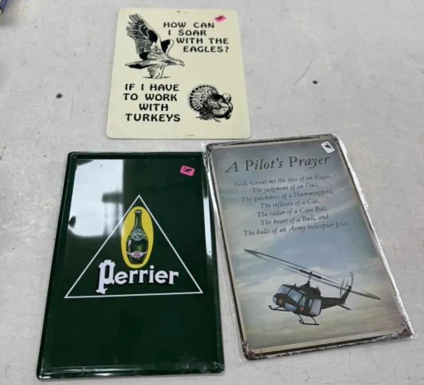 3 - Metal Signs