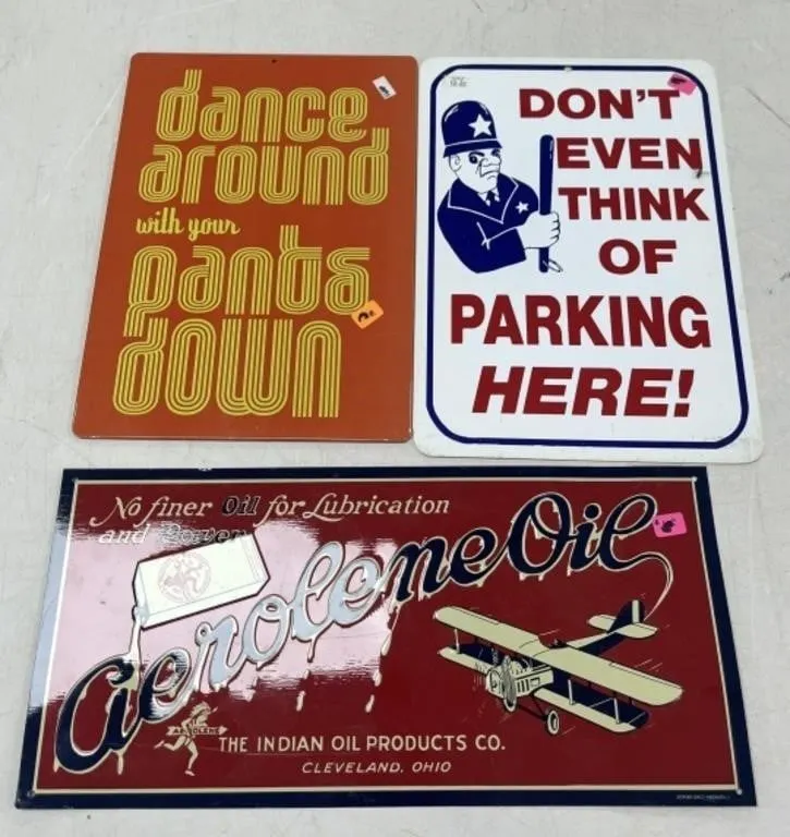 3 - Metal Signs
