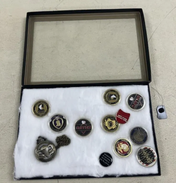 Riker Box Full Military Medallions