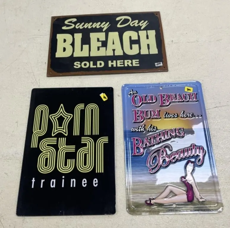 3 - Metal Signs
