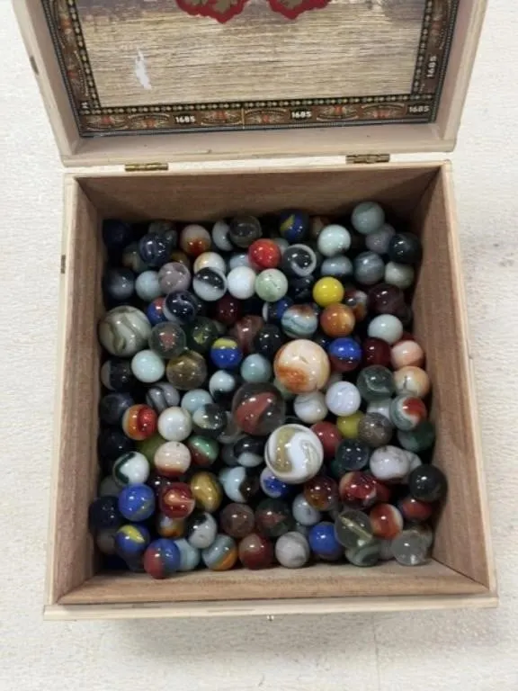 Cigar Box Full of Marbles