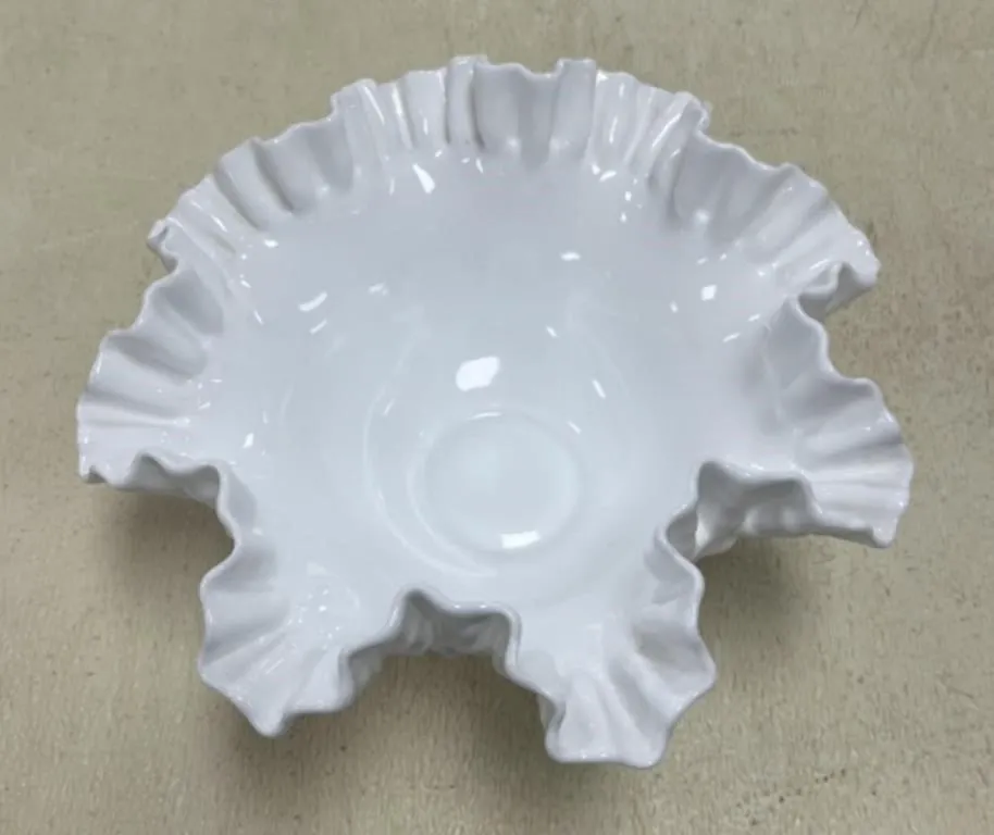 Hobnail Milk Glass Bowl