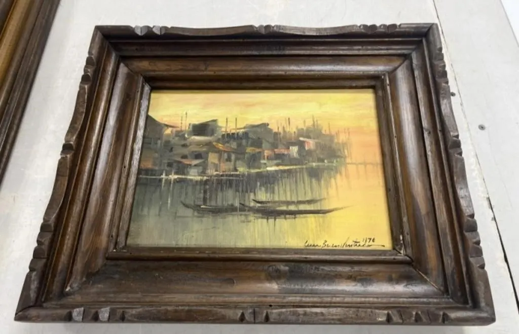 Framed Oil On Canvas