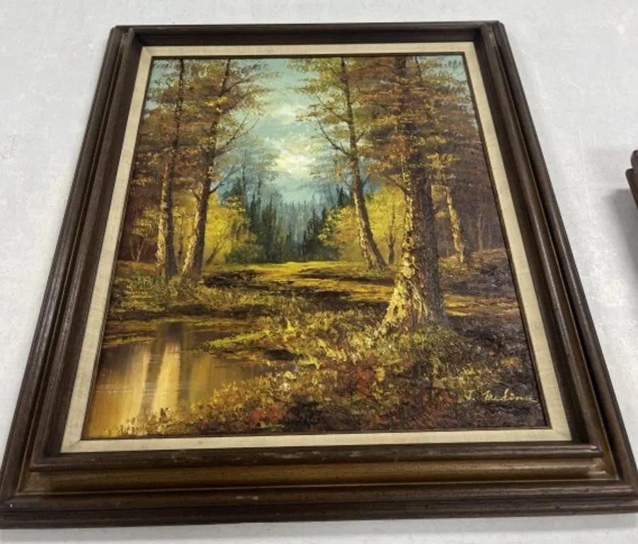 Framed Oil on Canvas