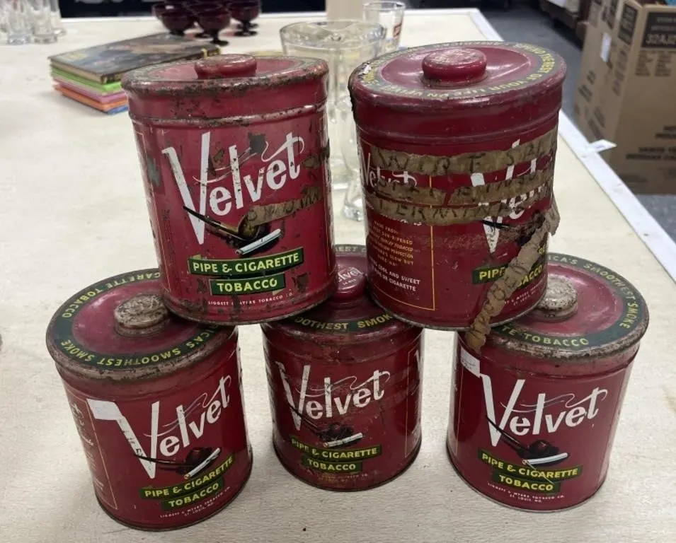 5 - Velvet Tobacco Tins