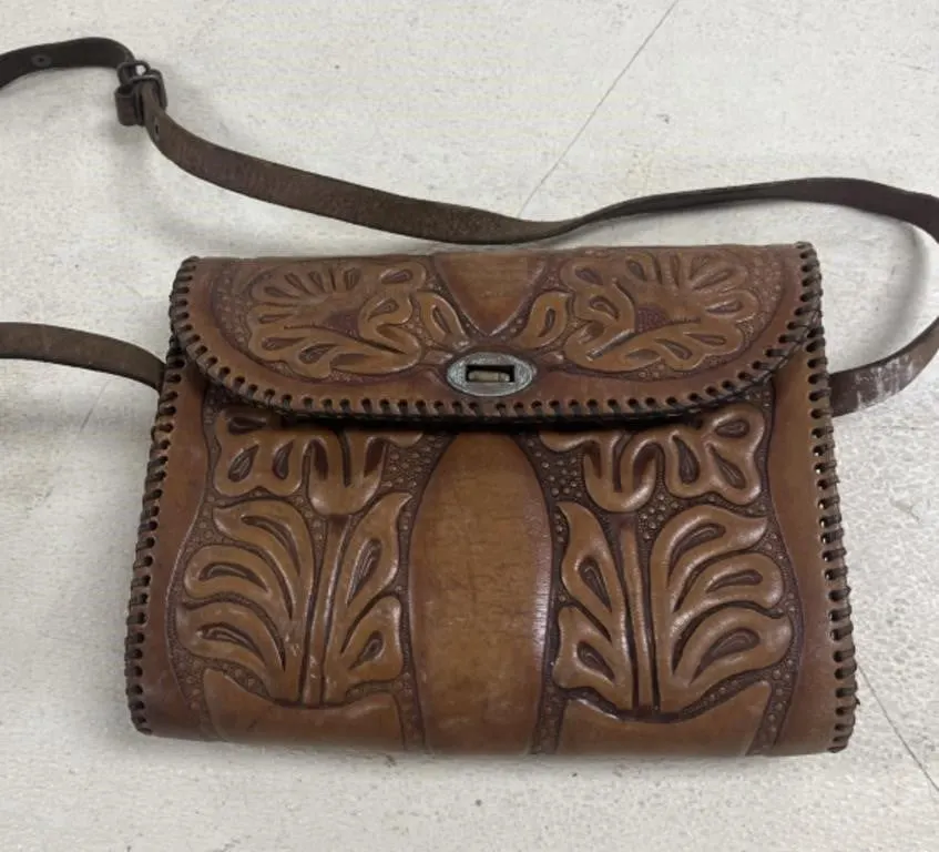 Nice Hand Tooled Leather Bag