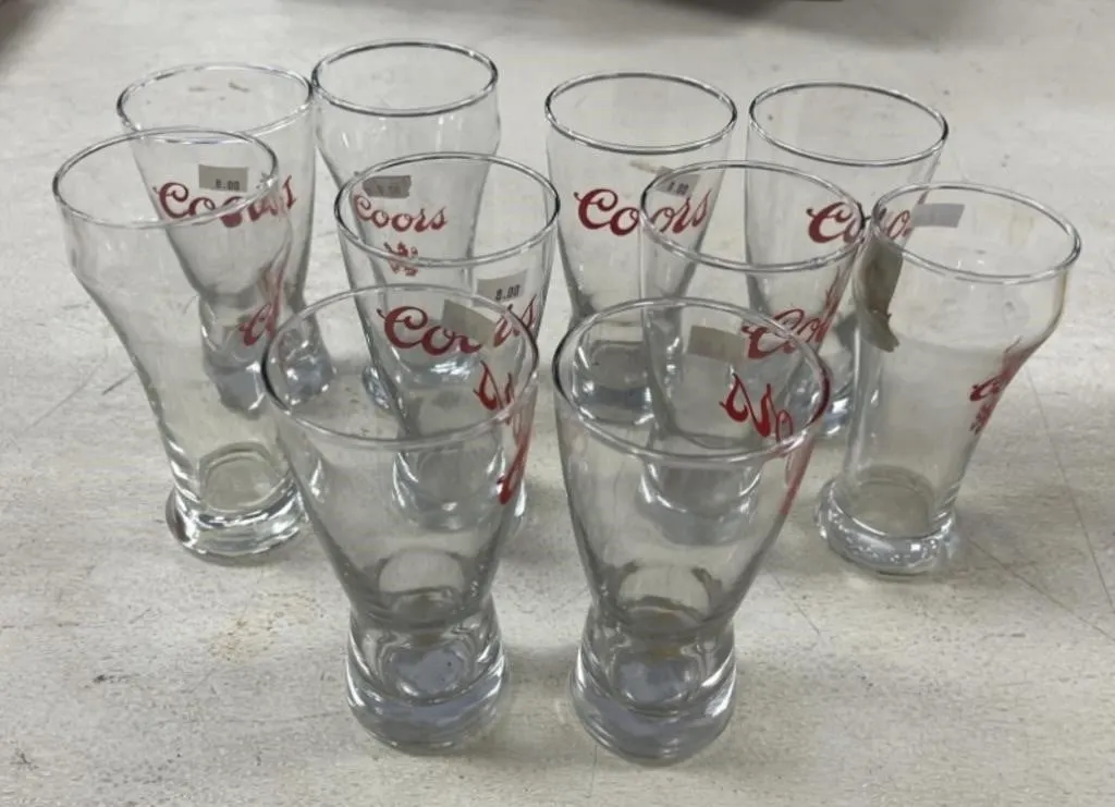 10 - Coors Light Beer Glasses