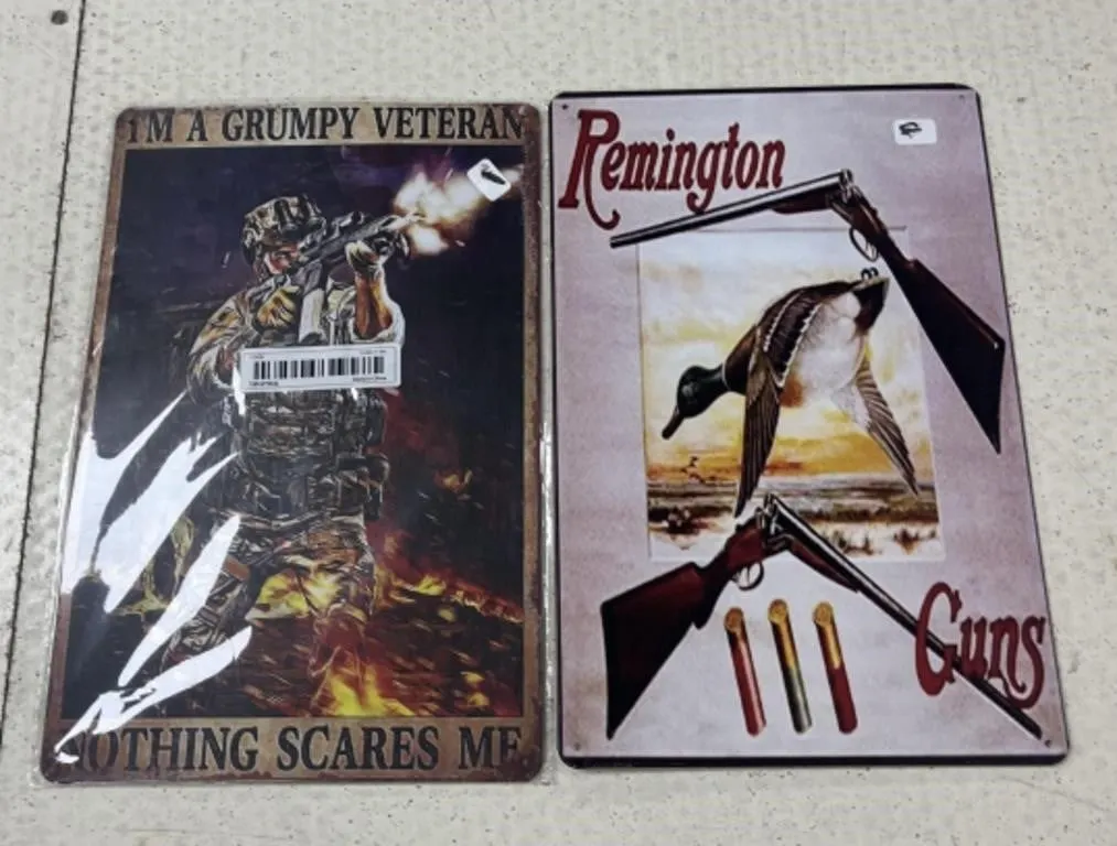 2 - Metal Signs