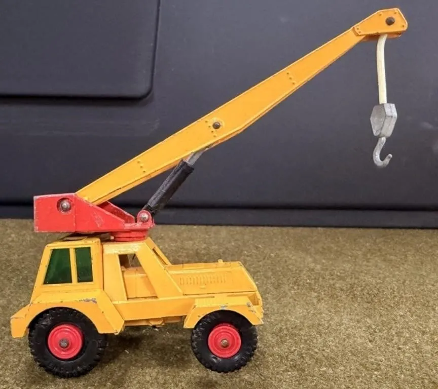 English Matchbox Diecast Crane