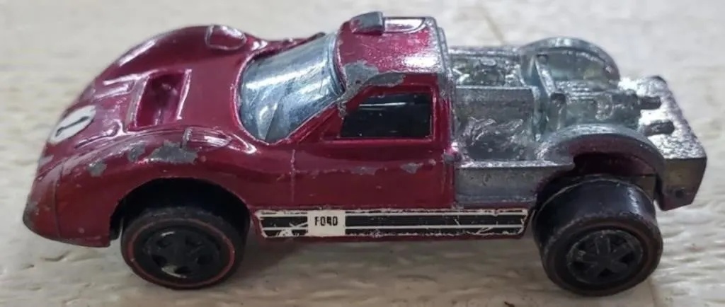 1967 Hot Wheels Ford J-Car Red Line Diecast Car