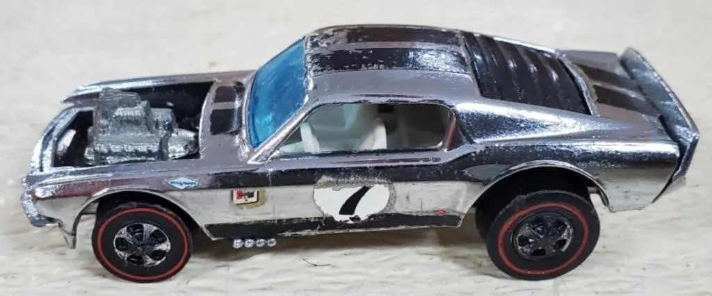 1969 Hot Wheels Boss Hoss Red Line Car