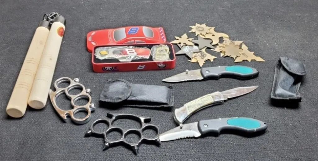 Nunchucks, Throwing Stars, Knives & More