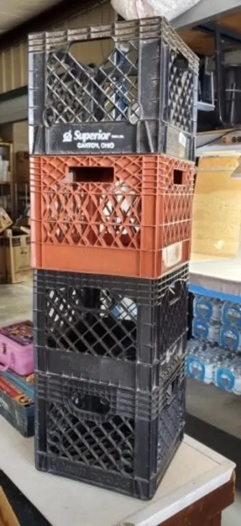 4 Dairy Crates