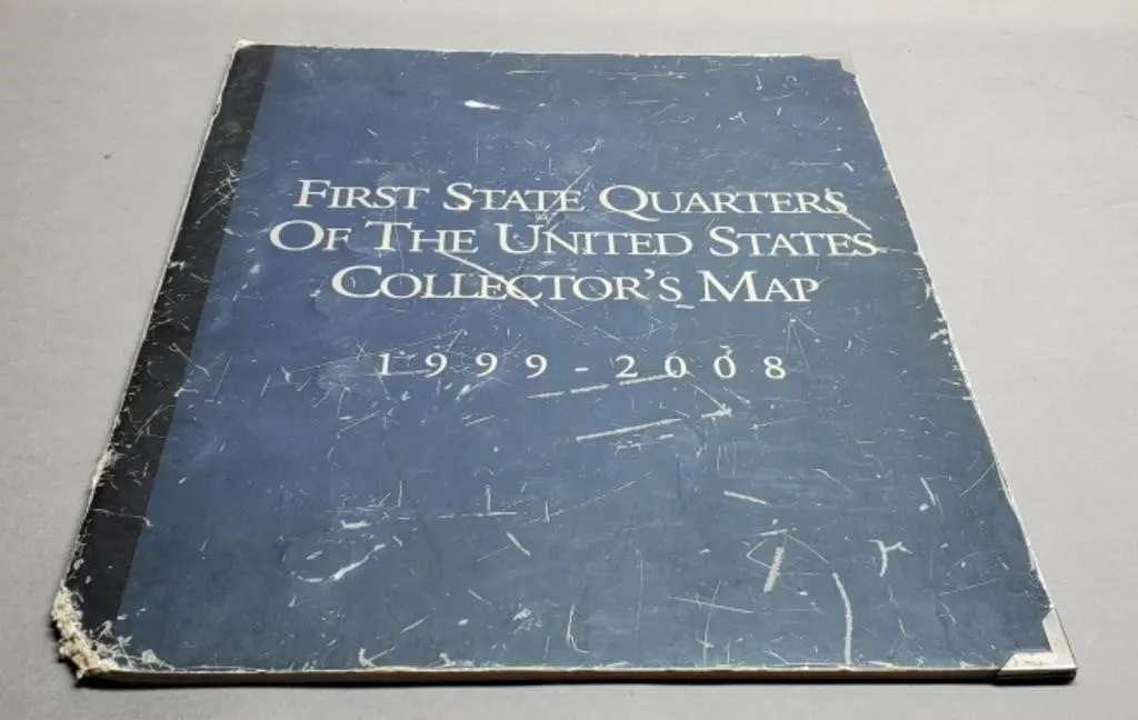 Large Map Album w/ 50 State Quarters
