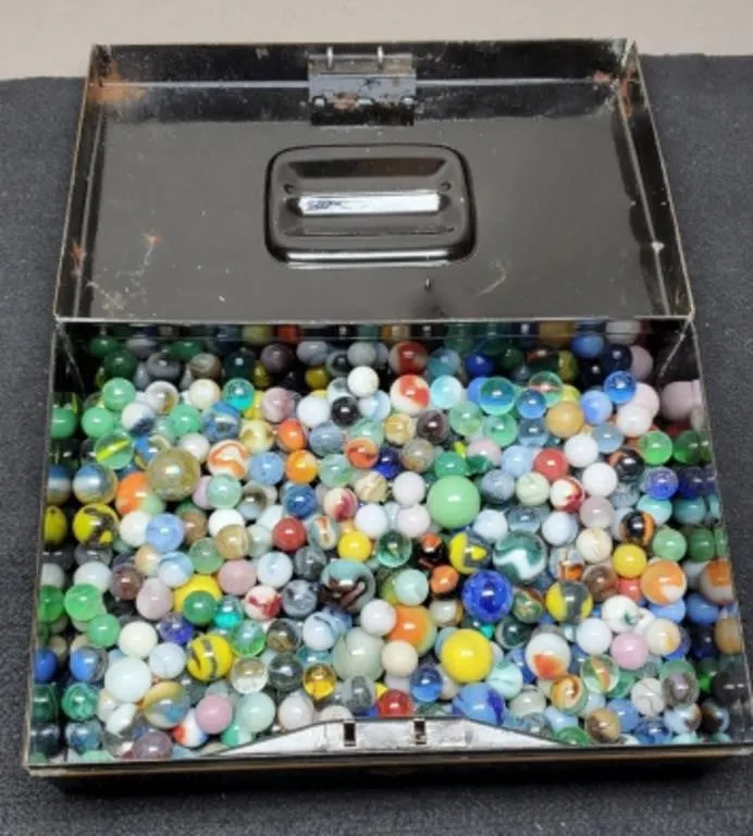 Tin Box w/ Marbles