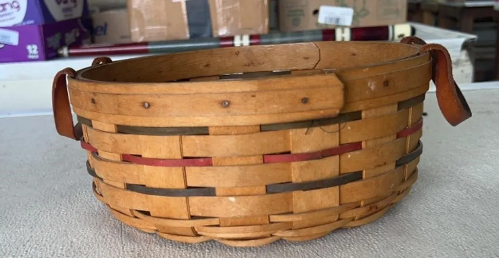 Longaberger Round Basket with Handles