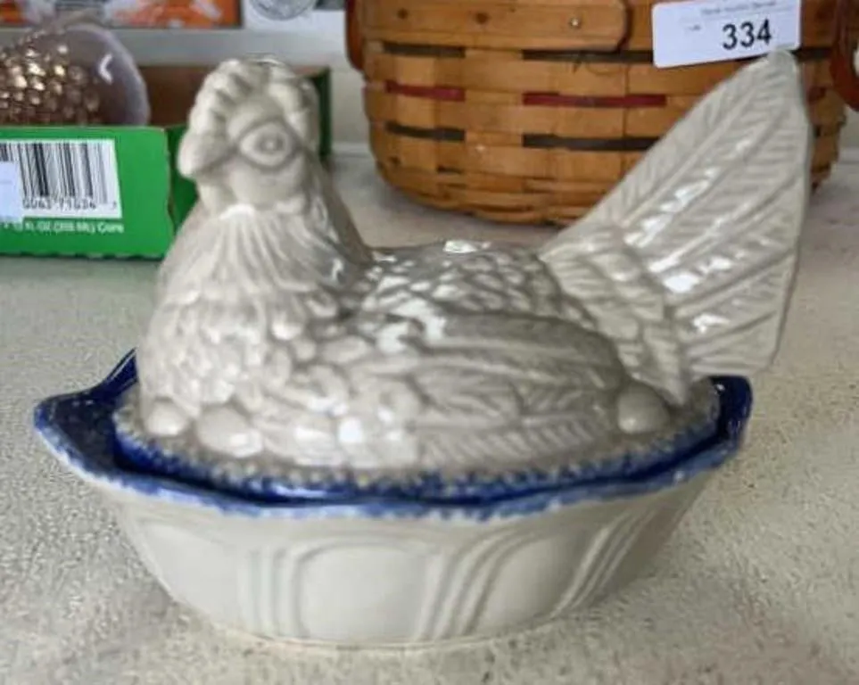 Ceramic Hen on Nest
