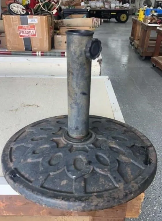 Cast Metal Patio Umbrella Stand