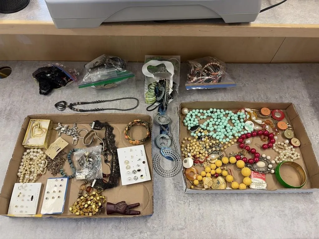 Assortment of Jewlery, Crafting Supplies & More