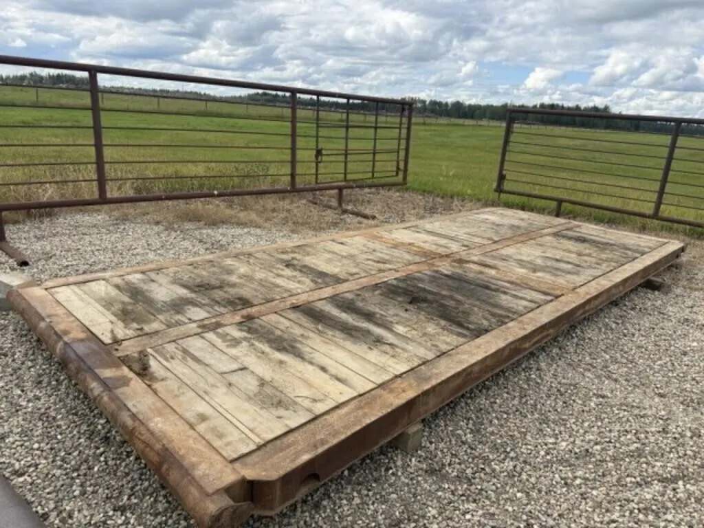 1 -8' x 20' Steel Framed 3 Beam Rig Mat -GOOD COND