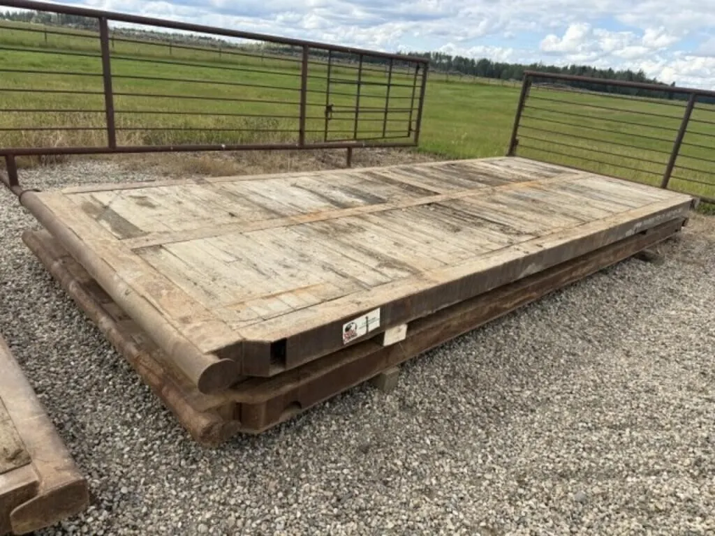 1 -8' x 20' Steel Framed 3 Beam Rig Mat -GOOD COND
