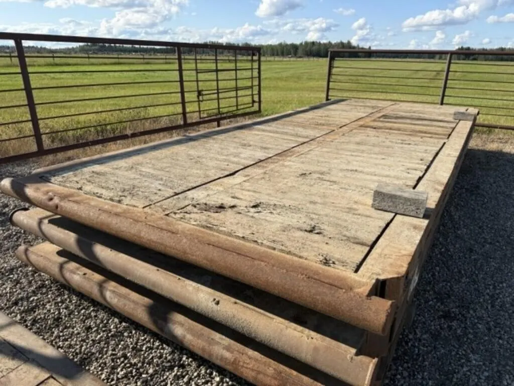 1 -8' x 20' Steel Framed 3 Beam Rig Mat -GOOD COND