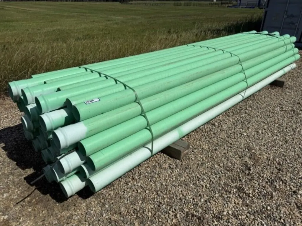 UNUSED 4" x 171" L Green PVC /EACH PIECE