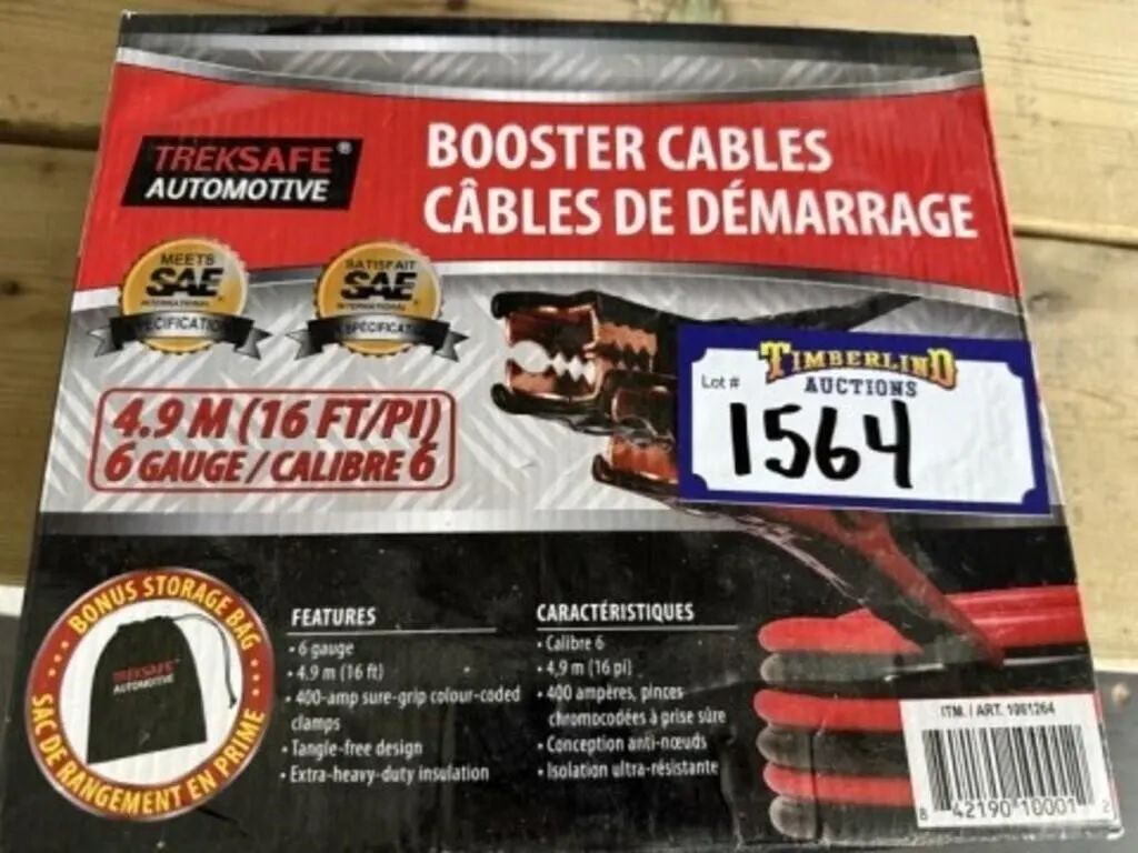 UNUSED 16' Booster Cables in Box