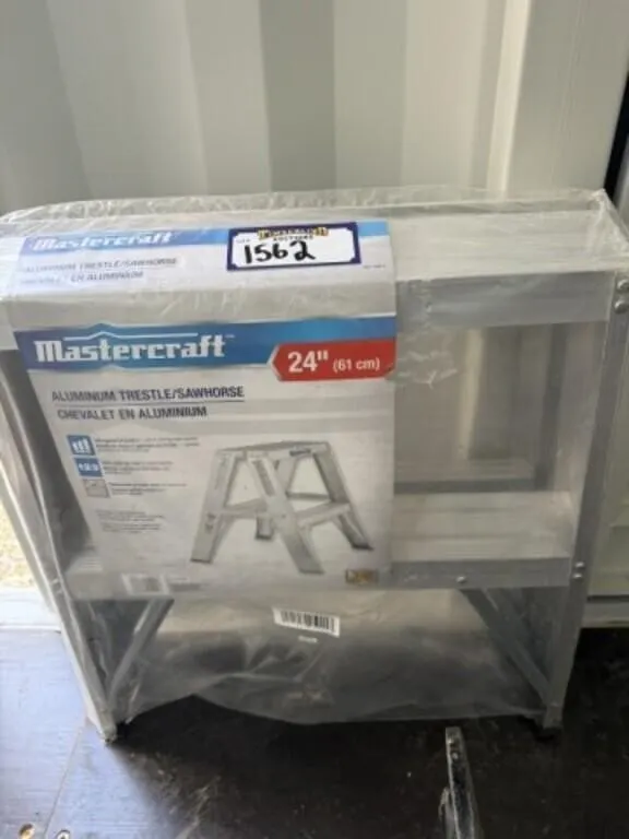 UNUSED Mastercraft 24" Aluminum Trestle Sawhorse
