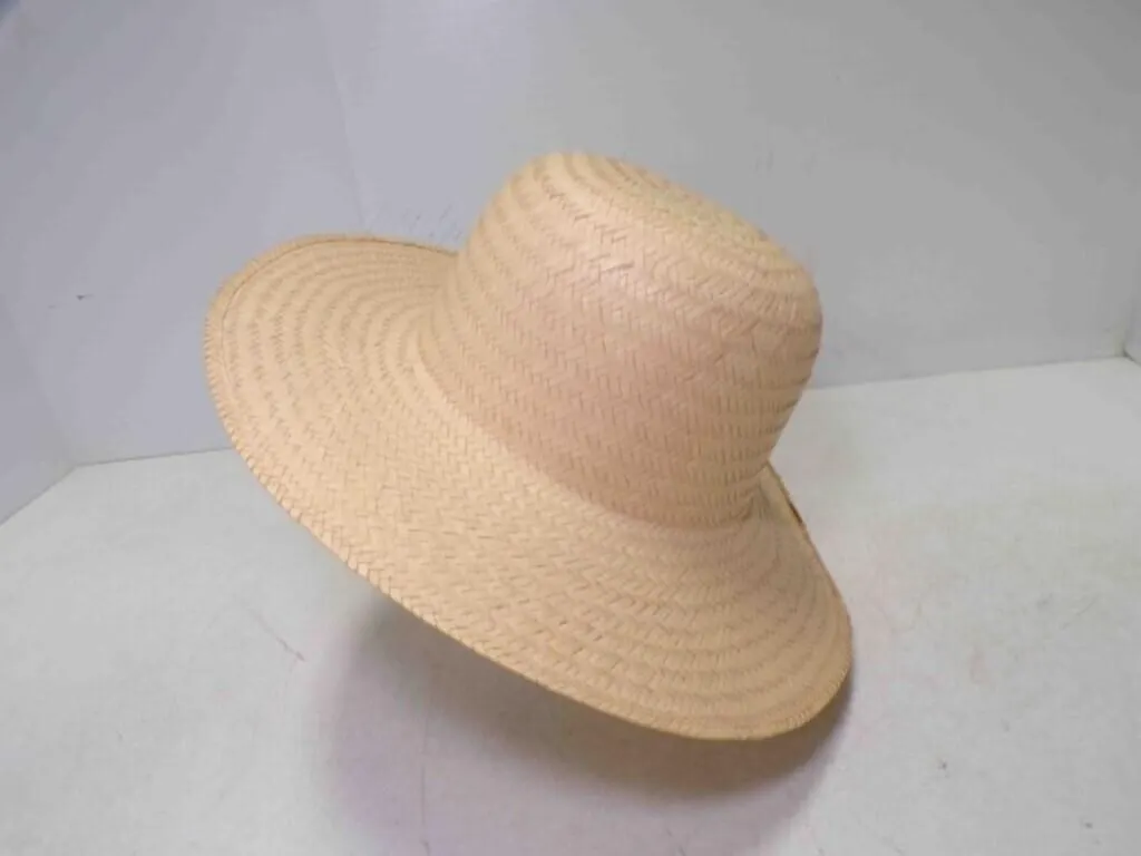 Natural Woven Straw Wide Brim Sun Hat