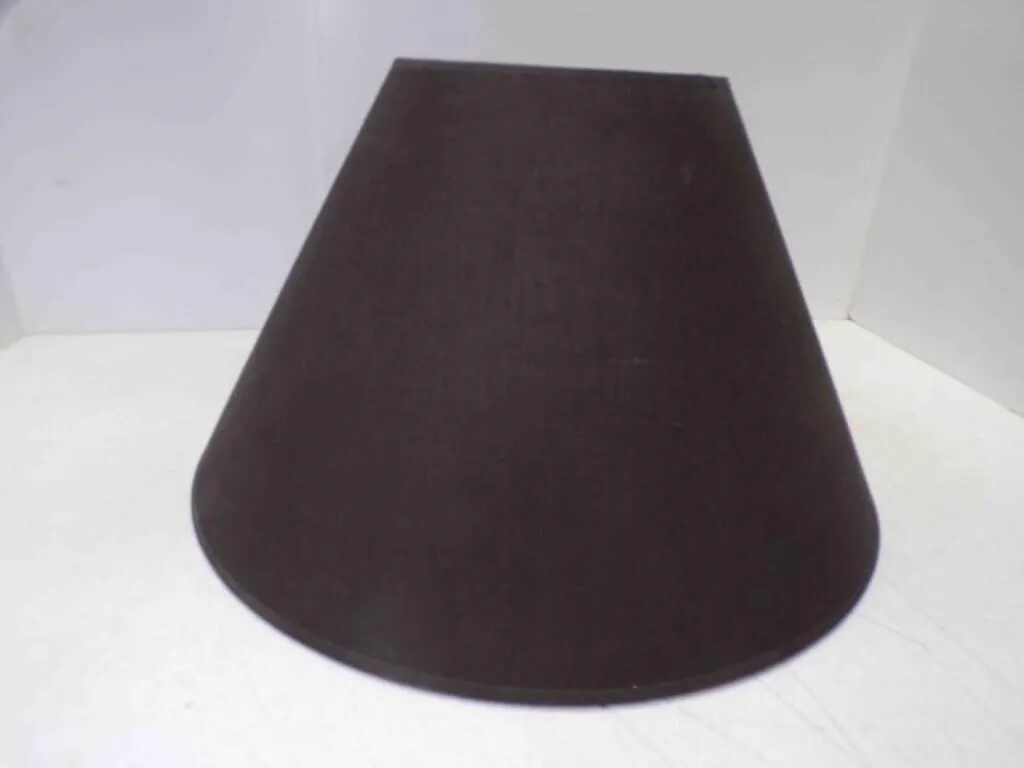 Large Round Black Fabric Lamp Shade