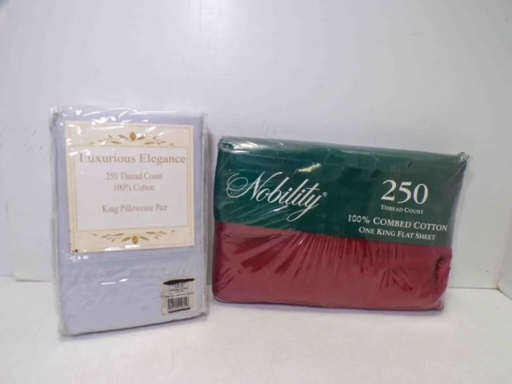 NEW Burgundy King Size Flat Sheet & 2 Gray King