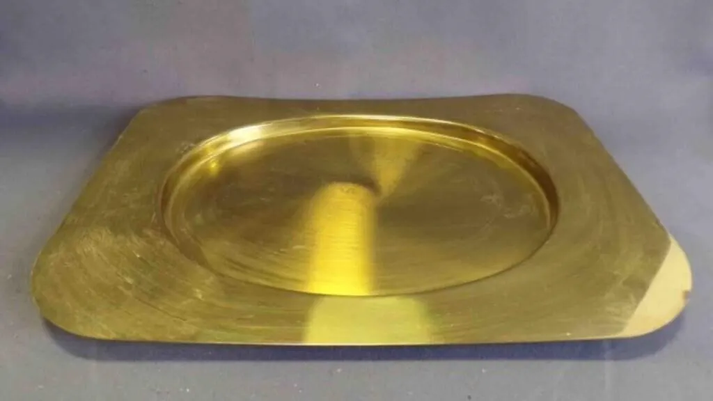 Vintage "Beucler" Solid Brass Serving Tray/Platter