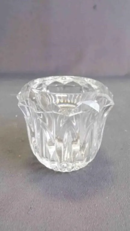 Vintage Gorham Crystal Tulip Votive Candle Holder