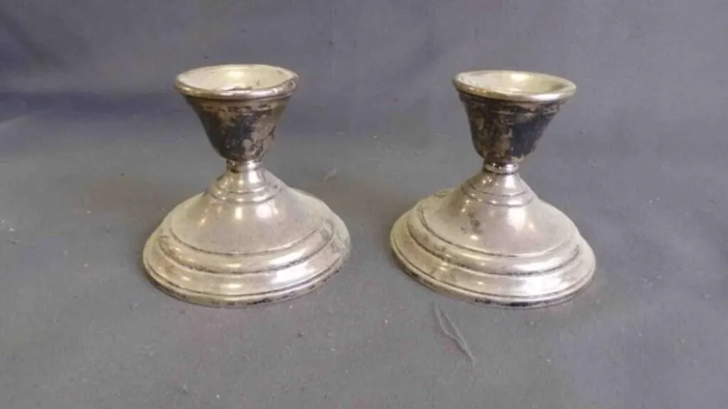 Set of Vintage Sterling Silver Candlestick Holders
