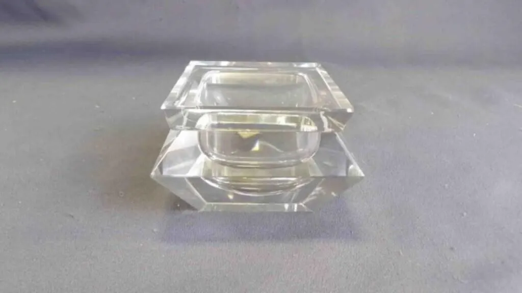 Vintage Mouth-Blown Hand-Cut Lead Crystal Trinket