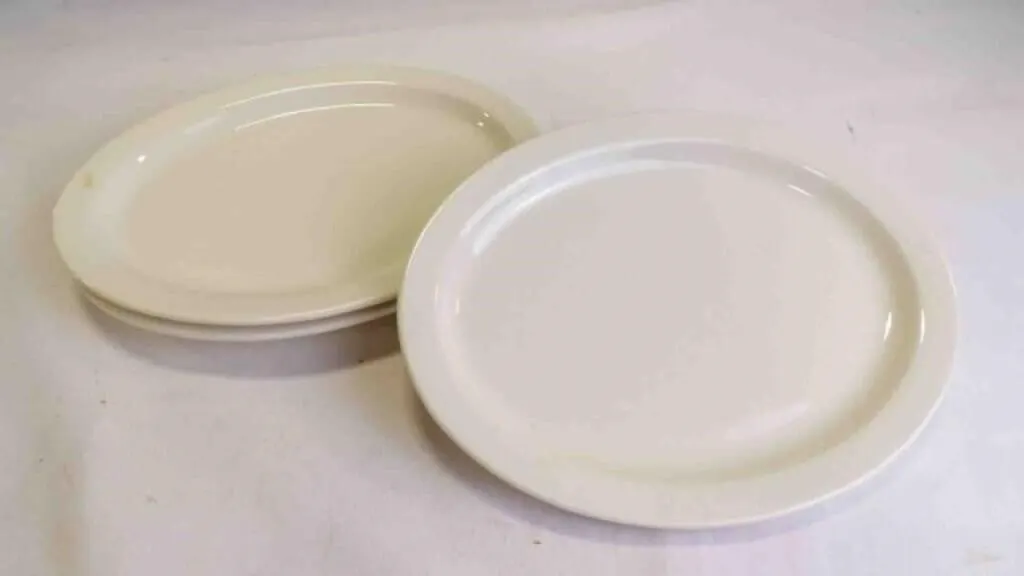 3 Vintage Smooth Oval "Buffalo China" Platters