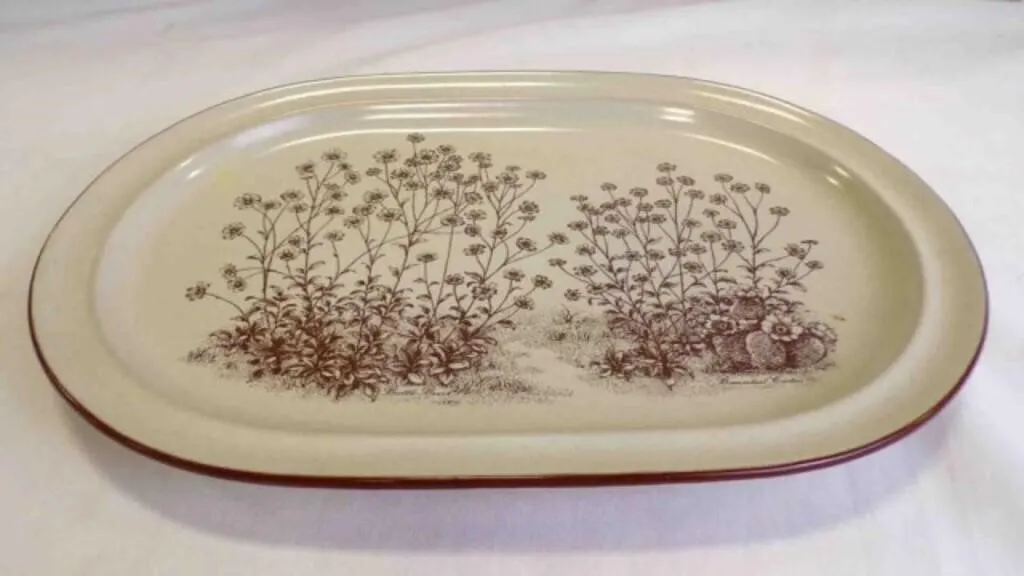 Vintage Noritake Stoneware Oval Serving Platter