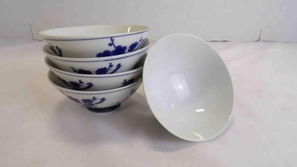 5 Vintage Japanese Porcelain Rice or Sauce Bowls