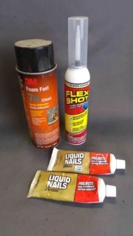 4 Household Adhesives, Caulks & Sealants - USED