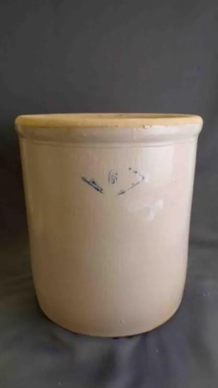 Vintage 5-Gallon Salt-Glazed Stoneware Crock