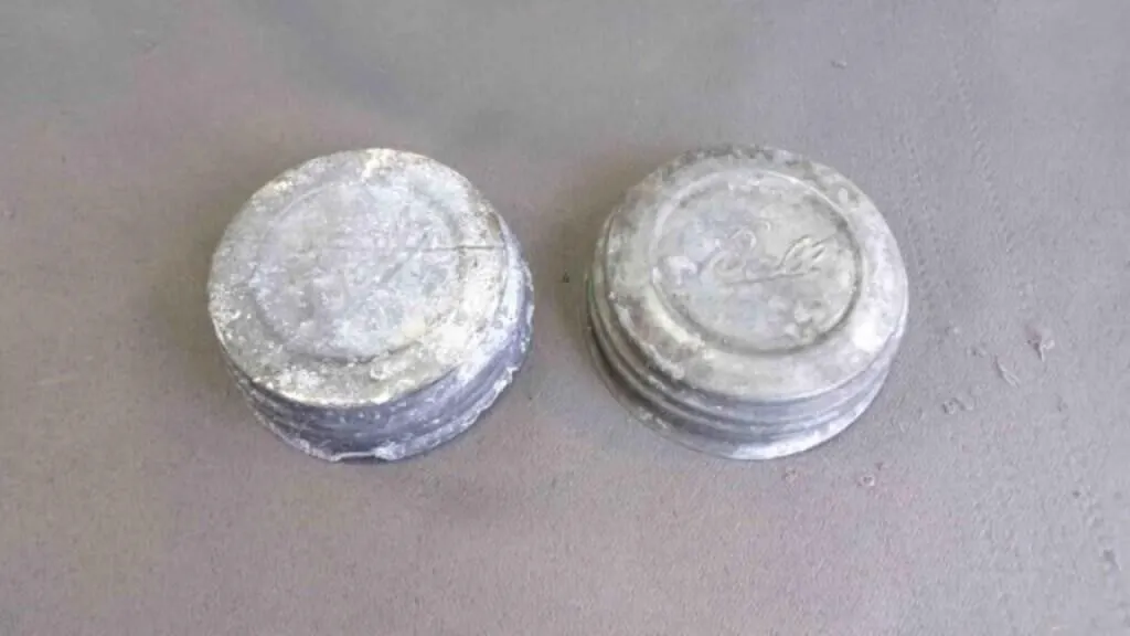 Vintage Zinc Fruit/Canning Jar Lids Rust & Patina