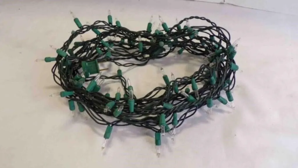 Loose Clear Christmas String Lights Some Bulbs