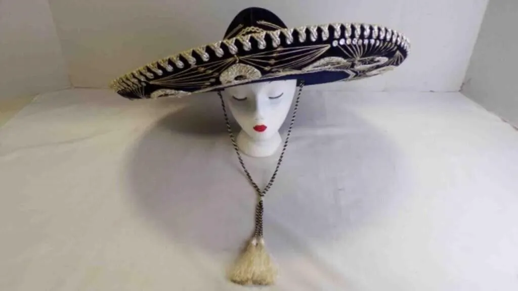 Authentic Velvet Mariachi Sombrero Embroidered w/